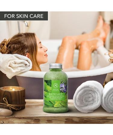 Bathing Salt 600g with Pine Eucalyptus Fir & Rosemary Oils - Sea Salt Bath for Relaxation Wellness & Aromatherapy - Enhance Sleep & Beauty - Buy Online on GoSupps.com