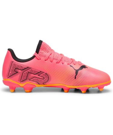 PUMA Unisex Kids Future 7 Play FG/AG Football Shoe - 37.5 EU - Sunset Glow & Puma Black - Shop Now! - Buy Online on GoSupps.com