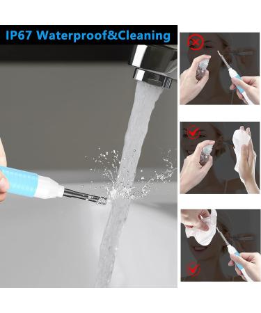 KORDOVO Ear Wax Removal Tool with 6 Silicone Spoons-6 LED Lights-1080P Camera-Blue - Buy Online on GoSupps.com