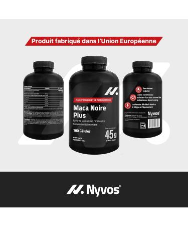 Maca Plus Testosterone Homme 45.000 mg quivalents de Maca Noire (Extrait 100:1) Arginine Taurine Vitamine B6 180 G lules. V gan Sans Gluten ni Lactose. nergie Vitalit Sommeil R parateur - Buy Online on GoSupps.com
