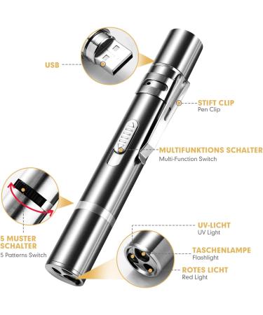 Buy Toozey 2-Piece LED Pointer Cat & Dog Toy | USB Rechargeable 7-in-1 5 Patterns | Includes 2 Small Mice - Interactive Pet Fun - Buy Online on GoSupps.com
