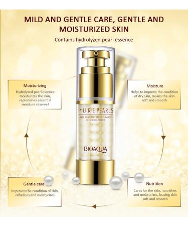 Bioaoua Pure Pearls Eye Cream Essence - Skin Silky & Flawless | Moisturizing & Oil Control - 35g - Buy Online on GoSupps.com