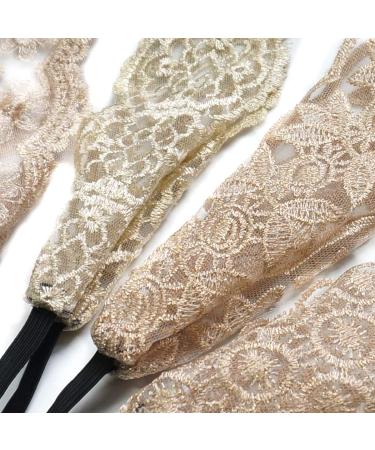 7 Pieces Vintage Lace Hairband Set | Elastic Headwraps for Women & Girls | Perfect Hair Accessories for Parties & Daily Wear - Buy Online on GoSupps.com