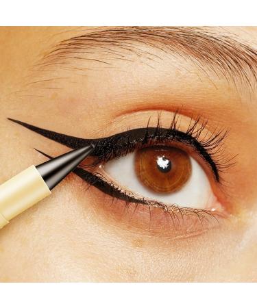 Matte Quick-Dry Eyeliner 2024 New Black Gel Eyeliner Pencil Set Natural Cream Eye Liner Waterproof Smudge Proof Long-Lasting Gel Eye Liner Makeup (Silver) - Buy Online on GoSupps.com