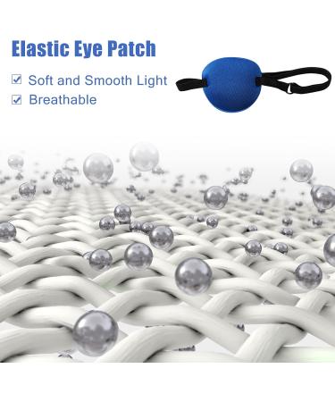 6 Pieces Adjustable Eye Patch Set - Blue & Black Lazy Eye Masks for Adults & Kids | Comfortable Elastic Eye Patches - Buy Online on GoSupps.com