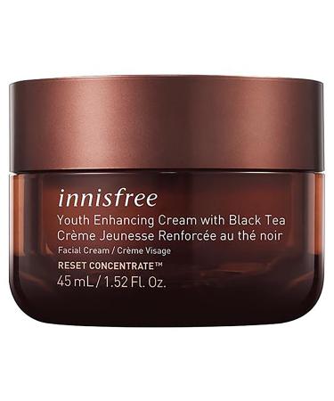 innisfree Youth Enhancing Cream with Black Tea Hyaluronic Acid Face Moisturizer Black Tea Cream