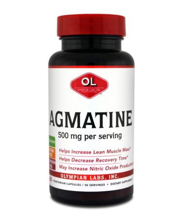Olympian Labs Agmatine 500 mg per Serving 60 Vegetarian Capsules