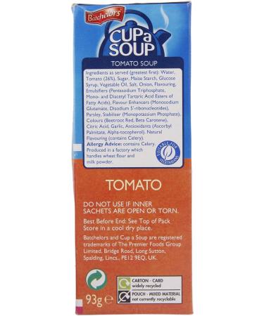 Batchelors Cup a Soup Tomato 4 Sachets 93g (Pack of 9) - Delicious and Convenient Soup Mix - Buy Online on GoSupps.com
