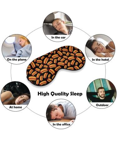 Fresh Hot Dogs Sleep Mask for Women | Adjustable Eye Shades & Elastic Strap for Comfortable Sleep - Buy Online on GoSupps.com