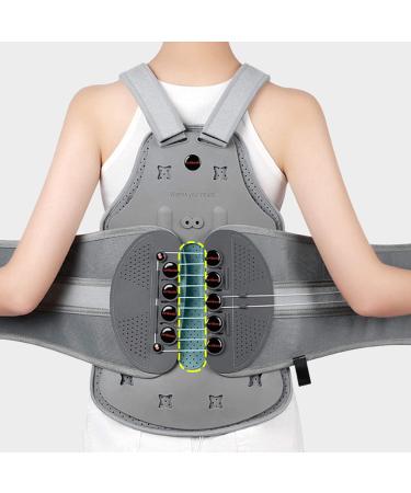 Wedf Thorakolumbale Solid Spinal Support Belt - Adjustable Lumbar Support for Herniated Disc Sciatica Stenosis & Scoliosis - Pain Relief Solution - Buy Online on GoSupps.com