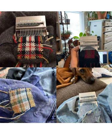 Loom Speedweve Type Weave Tool - 28 Hooks Wooden Mini Darning Machine for DIY Beginners - Buy Online on GoSupps.com