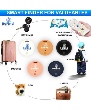 ReFind R2 Smart Tracker. Mini GPS Tag Live Tracking on Free App Bluetooth 5.0. Key Finder Tracker For Luggage Item Finder Dog & Cat Tracker. Compact AIR I TAG For iPhone Android Samsung(Orange) - Buy Online on GoSupps.com