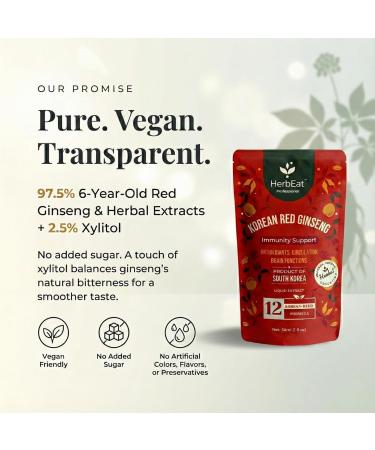 Korean Red Ginseng Prime Liquid Extract - 11mg Ginsenosides, 6-Year-Old Panax Red Ginseng for Energy & Immune Support - Dr. Kim Formulated, No Added Sugar, Vegan - 5 Pouches (30 mL Each) 1 Count (Pack of 5) - Buy Online on GoSupps.com