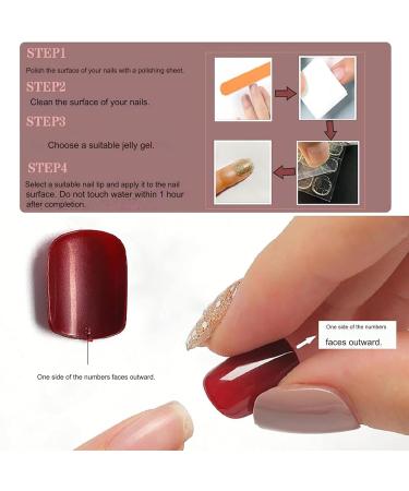 JYTDBCS Nail Tips Nail Tips Short Spring and Summer Popular Japanese Style Cute Simple Stylish Coming of Age Ceremonies School Entrance Ceremonies Graduation Ceremonies  - Buy Online on GoSupps.com