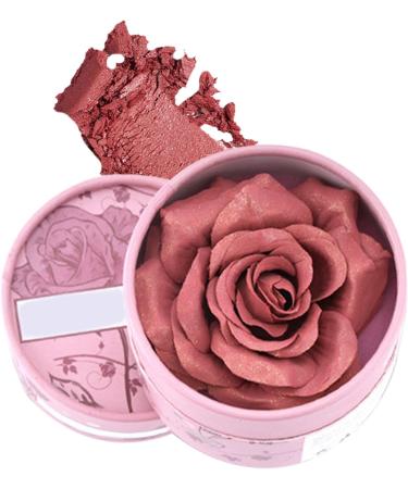 Rose Blush | 3D Petal Pattern Travel Size - 3.5g Natural Highlighting Powder for Daytime Makeup Travel Wedding Photography Summer - Buy Online on GoSupps.com