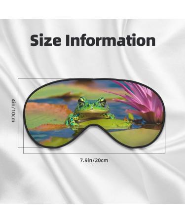 Cute Frog Print Sleep Eye Mask | Soft Eye Cover for Travel & Naps | Perfect for Women & Men - Shop Now - Buy Online on GoSupps.com