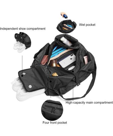 Women's Travel Yoga Gym Bag with Shoe Compartment, Wet Dry Storage - Red Large - Buy Online on GoSupps.com