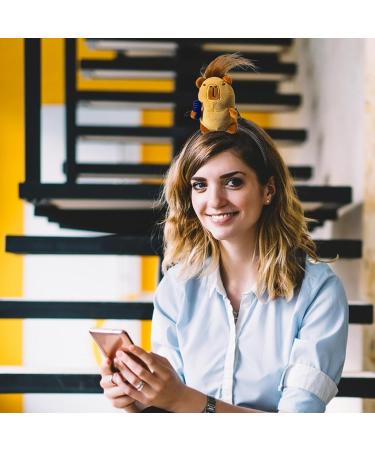 Uozonit Stuffed Animal Hair Clips | Women Girls Hair Clip Stuffed Capybara Shape | Teen Girls Fashion Headwear with Vivid Expression for Makeup Traveling Beach Parties Brown - Buy Online on GoSupps.com