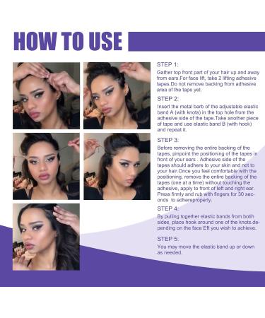 40 Pieces Invisible Face Lift Tape & Stickers - V-Shape Face Makeup Tools for Instant Lift & Firming - Buy Online on GoSupps.com