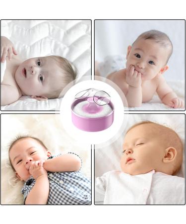 Soft Dustproof Body Powder Quaste & Container | Hygienic Portable Pink Powder Case | International Shipping - Buy Online on GoSupps.com