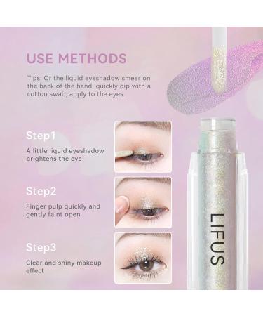Korean Liquid Glitter Eyeshadow - Long Lasting, Highly Pigmented & Quick-Drying | Shimmer Sparkle Bling Metallic Eyeliner Glue Makeup - C1 - Buy Online on GoSupps.com