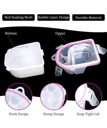 2pcs Cosywell Nail Soaking Bowl Set for Gel Polish Removal - Nail Spa Salon or Home Use - Buy Online on GoSupps.com