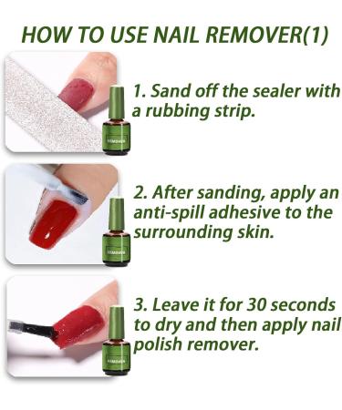 Gel Nail Polish Remover Gel Polish Remover Removes Nail Polish in 3-5 Minutes Quickly & Easily Not Hurt Nails Soak Off Gel Polish No Need for Foil Soaking or Wrapping - Buy Online on GoSupps.com