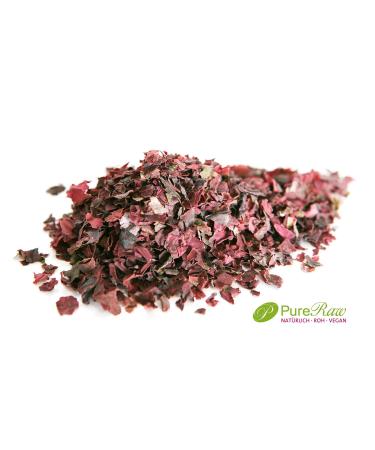 Buy Organic Dulse Flakes - Wild Atlantic Seaweed | Vegan Umami Seasoning - 50g (2x25g) - Pureeraw - Buy Online on GoSupps.com