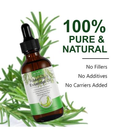 Bestniffes Rosemary Essential Oil for Hair Growth and Scalp Health - Stimulates Growth, Strengthens and Nourishes Hair, Improves Circulation - 1 pcs - Buy Online on GoSupps.com
