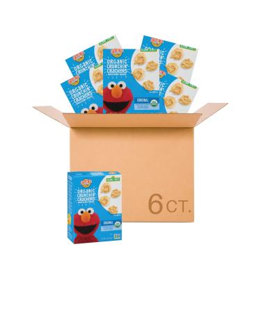 Earth's Best Organic Sesame Street Toddler Crunchin' Crackers, Original, 5.3 oz Box (Pack of 6) - Buy Online on GoSupps.com