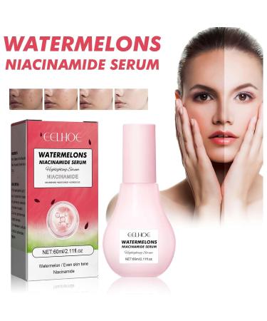 3-Part Watermelon Glow Niacinamide Set | Dew Drops Moisturizer Serum & Brightening Toner | Hydrating Skincare Essentials - Buy Online on GoSupps.com