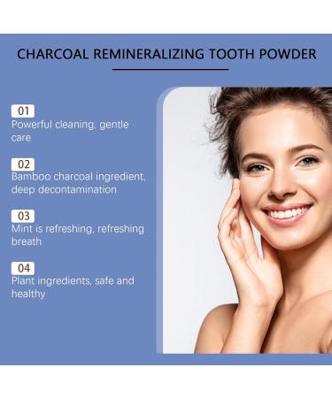 Oralhoe Remineralizing Tooth Powder with Charcoal Bamboo Charcoal Mint Extract Nano Hydroxyapatite Whitening 40g/1.41oz - Buy Online on GoSupps.com