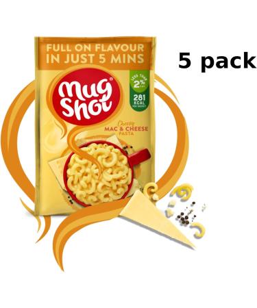 Mug Shot Instant Pasta Ready Meal - Quick Cheesy Pasta Perfect for Vegetarian Pasta Pot Mix Mac n Cheese (5 pk) and Creamy Cheese (5 pk) 10 pack total -Ready in Five Min Macaroni Cheese Instant Food Cheesy Pasta & Mac n Cheese - Buy Online on GoSupps.com