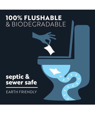 HEROLIFE Large Flushable Baby Wipes | Plant-Based, Biodegradable & Hypoallergenic | 99% Water & Plant-Derived | Eco-Friendly & Septic Safe | 40% Larger Size - Buy Online on GoSupps.com
