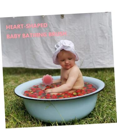 Hemoton Silicone Shampoo Brush Set - Baby Scalp & Body Scrubber for Gentle Bathing - Pink 2 Pack - Buy Online on GoSupps.com