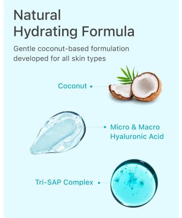 BEYOND Angel Aqua Cleansing Foam - Vegan Korean Skin Care Gentle Hydrating Face Wash with Coconut & Hyaluronic Acid | 10.1fl oz - Buy Online on GoSupps.com