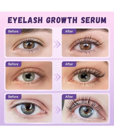 Premium Eyelash Growth Serum Thicker and Fuller Lashes Non-Irritating Formula- Green - Buy Online on GoSupps.com