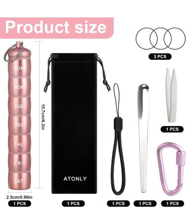 Buy Flexible Stackable Aluminum Carry-On Pill Box | Portable Travel Pill Organizer & Unique Gift for Medication & Vitamins - Buy Online on GoSupps.com