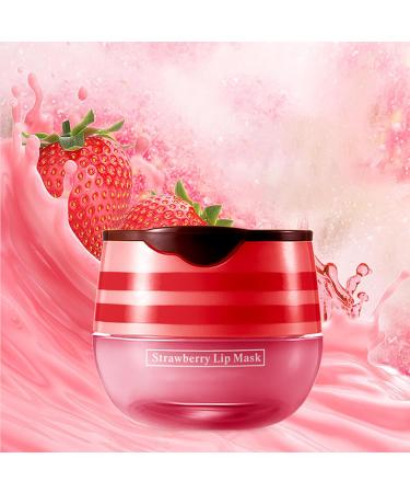 Lip Mask Lip Sleeping Mask Overnight Strawberry Lip Masks Skincare Lip Oil Lip Moisturiser for Dry Chapped Peeling Cracked Lips Fades Lip Lines Lip Balm Locks In Moisture Lip Care - Buy Online on GoSupps.com