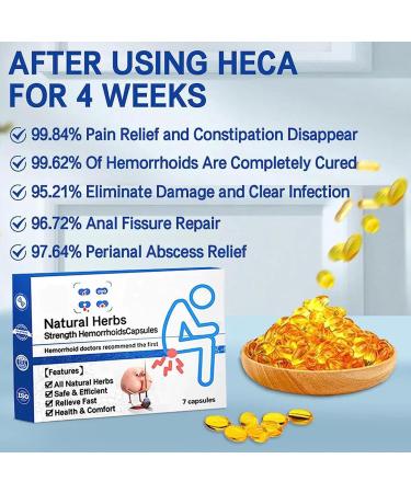 Heca Natural Herbal Hemorrhoid Capsules - Rapid Relief Suppository for Hemorrhoids (1pcs) - Buy Online on GoSupps.com