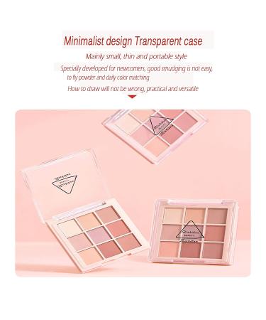 9-Color Matte Eyeshadow Palette: Highly Pigmented, Long-Lasting Nude & Shimmer Shadows - Buy Online on GoSupps.com