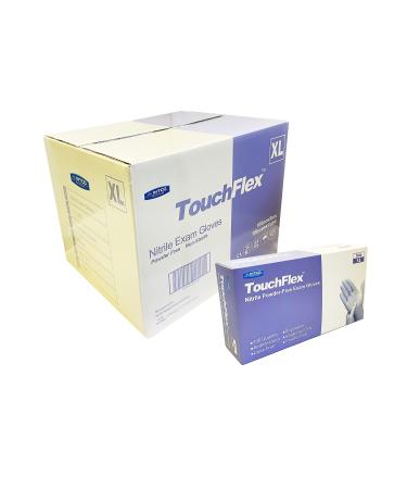 Intco TouchFlex Blue Nitrile Exam Gloves Chemo-Rated Powder Free and Latex Free Violet Extra Large Case of 1000
