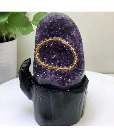 4.5lbs Large Amethyst Geode - Natural Raw Amethyst Crystal Quartz Cluster - Gemstone Specimen for Witchcraft Home Decor Feng Shui Crystal Cluster - Buy Online on GoSupps.com