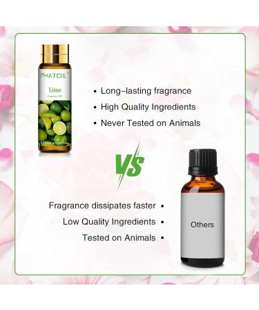 PATOIL Lime Fragrance Oil - 10ml for Aromatherapy, Soap and Candle Making - Buy Online on GoSupps.com