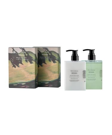 TEA Collective Artemis Body Care Set | Herbal Scented Body Wash & Moisturizing Cream | Nourishing Duo for Daily Use | 2-Piece Gift Set