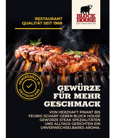 Buy Block House Steak Pepper Spice Mix 3x50g - Restaurant Quality Seasoning for Perfect Grilling - Buy Online on GoSupps.com