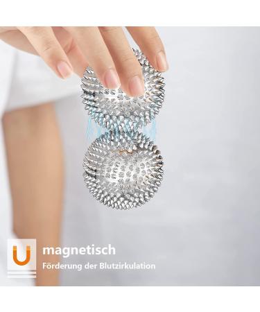 Buy Hedgehog Ball & Acupressure Rings Set - Stress Relief & Finger Massage - International Shipping - Buy Online on GoSupps.com