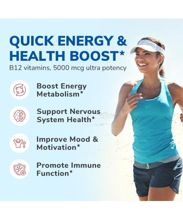 Vitalibre Vitamin B12 Sublingual 5000 mcg 90 Tablets Magnesium Citrate 420mg with Vitamin D3 & B6 120 Capsules - Buy Online on GoSupps.com