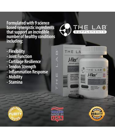 J-FLEX9 Advanced Joint Health Supplement + Cartilage Support & Tendon Function | Ingredients include: Chondroitin Glucosamine MSM Curcumin Boswellia Serrata Collagen. Made in USA - Buy Online on GoSupps.com