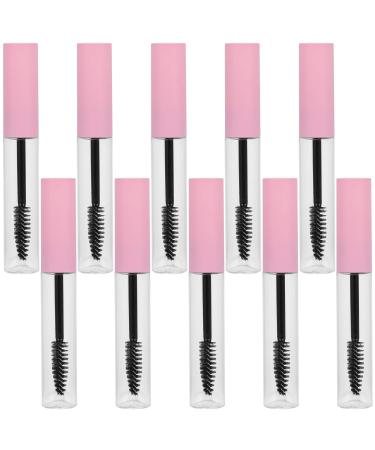 10pcs Mascara Empty Tube Diy Makeup Reusable Empty Clear Wand Abundance Travel Bottle Plastic Pink